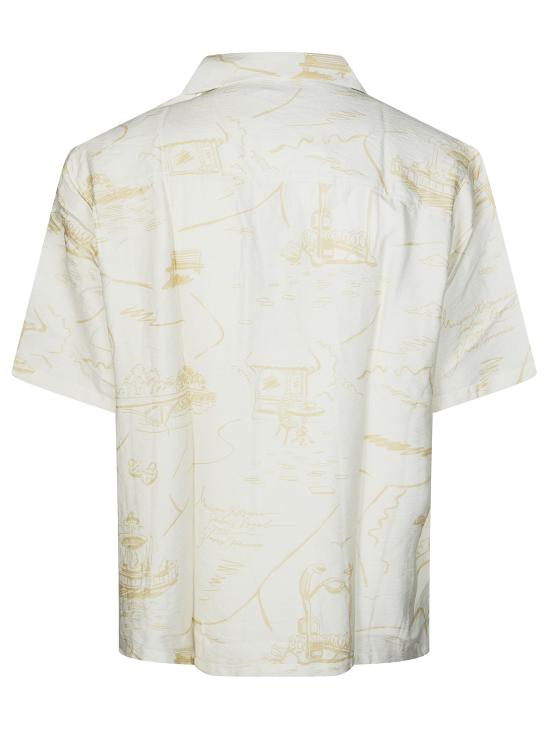 26SS 메종키츠네 반팔 셔츠 QM00404WW9103 0522 BIANCO - MAISON KITSUNE
