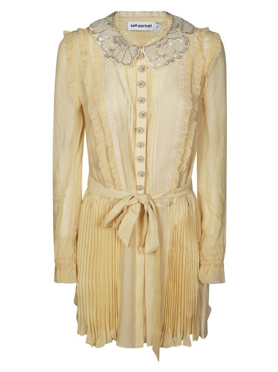 26SS 셀프 포트레이트 미디 원피스 RS26034S TAN GIALLO