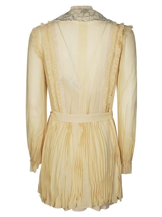 26SS 셀프 포트레이트 미디 원피스 RS26034S TAN GIALLO - SELF PORTRAIT