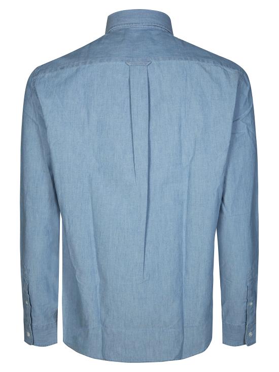 26SS 메종키츠네 긴팔 셔츠 QM00426WC5006 0434 AZZURRO - MAISON KITSUNE
