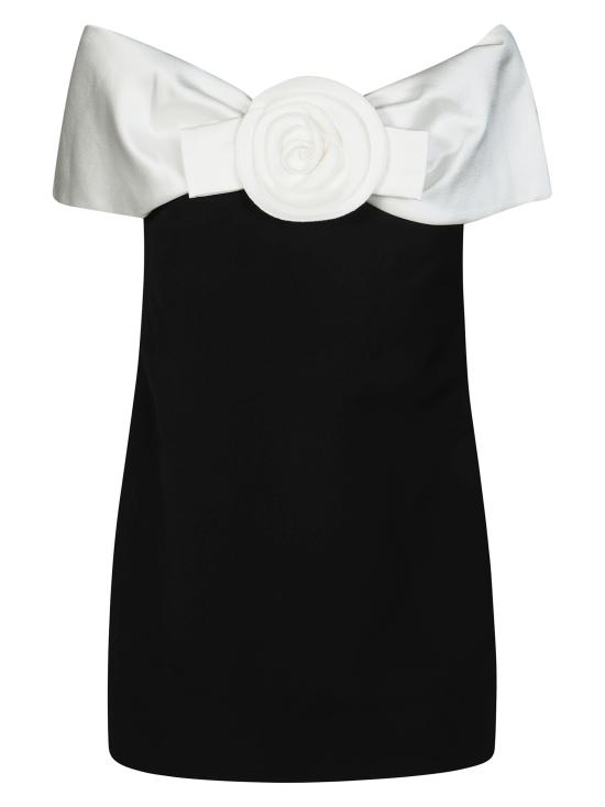 26SS 셀프 포트레이트 숏 원피스 RS26180S BLACK NERO