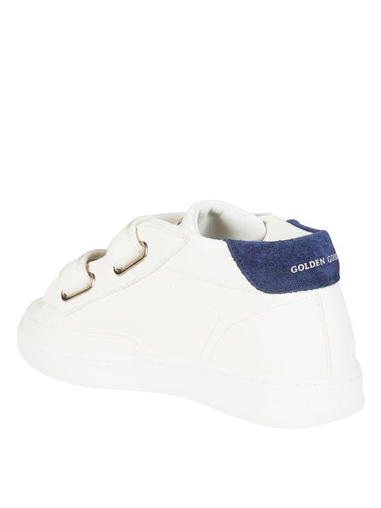 26SS [키즈] 골든구스 JUNE 준 벨크로 스니커즈 GJF00386 F003322 103 WHITE DARK BLUE 10357 BIANCO - GOLDEN GOOSE