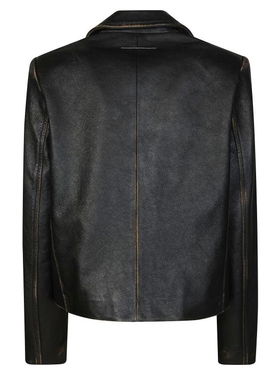 26SS MM6 메종마르지엘라 바이커 자켓 S62AN0182M07021 900 NERO - MM6 MAISON MARGIELA
