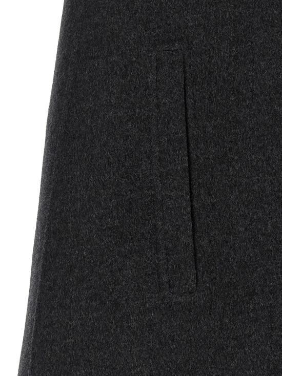 26FW 구찌 홀스빗 실크 울 케이프 852796ZAQW01179 Gray - GUCCI