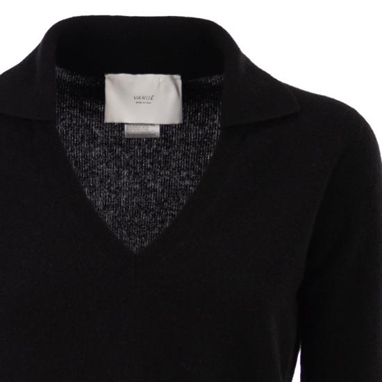 25FW 바니제 폴로 티셔츠 V54623 BLACK - VANISÉ