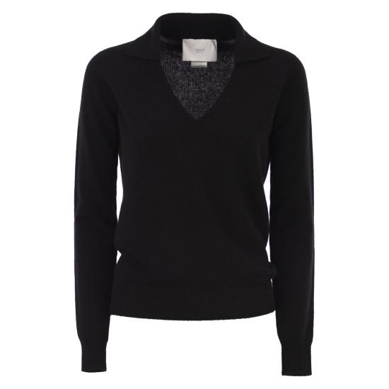 25FW 바니제 폴로 티셔츠 V54623 BLACK