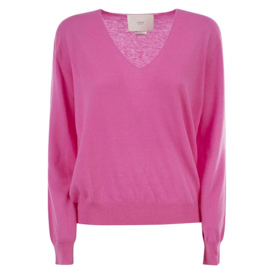 25SS 바니제 스웨터 V44012 FUCHSIA