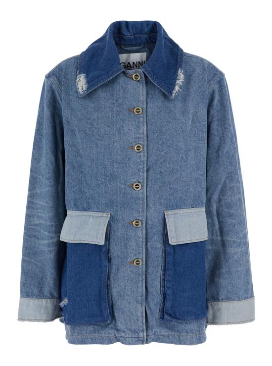 26SS 가니 데님 자켓 A1010179567 Blu