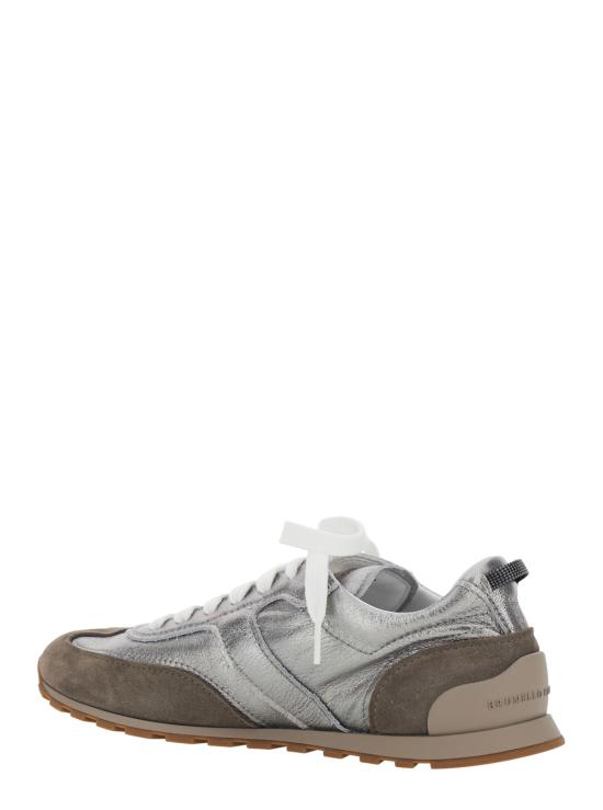 26FW 브루넬로 쿠치넬리 스니커즈 MZFAG3325PC8755 Grey - BRUNELLO CUCINELLI