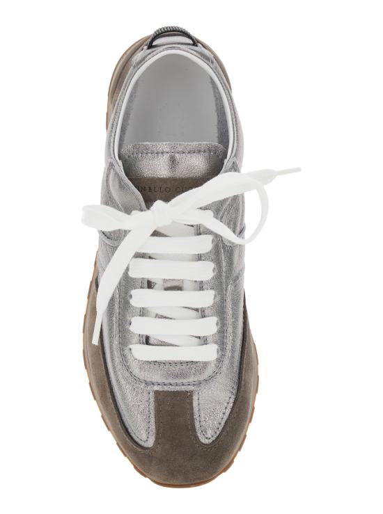 26FW 브루넬로 쿠치넬리 스니커즈 MZFAG3325PC8755 Grey - BRUNELLO CUCINELLI