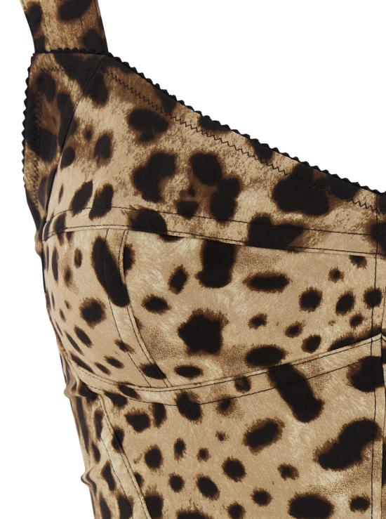 26SS 돌체앤가바나 미디 원피스 F63D4TFSADDHY13M Brown - DOLCE & GABBANA