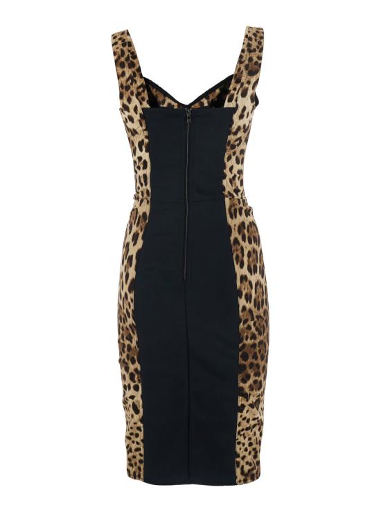 26SS 돌체앤가바나 미디 원피스 F63D4TFSADDHY13M Brown - DOLCE & GABBANA