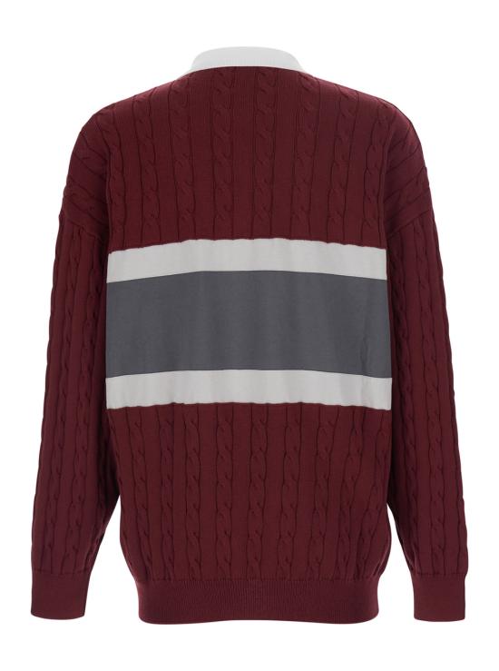 26SS 발렌시아가 폴로 티셔츠 865803T34436069 Bordeaux - BALENCIAGA