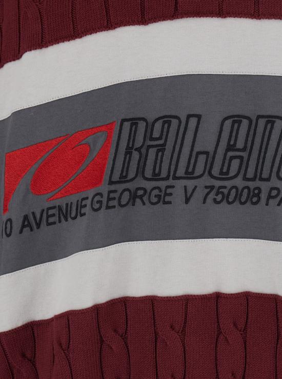 26SS 발렌시아가 폴로 티셔츠 865803T34436069 Bordeaux - BALENCIAGA