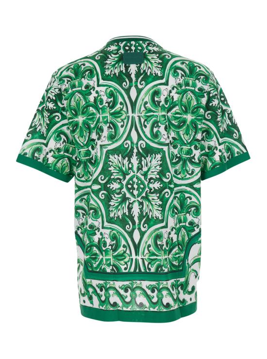 26SS 돌체앤가바나 반팔 티셔츠 G8PN9TII7C1H75DQ Green - DOLCE & GABBANA