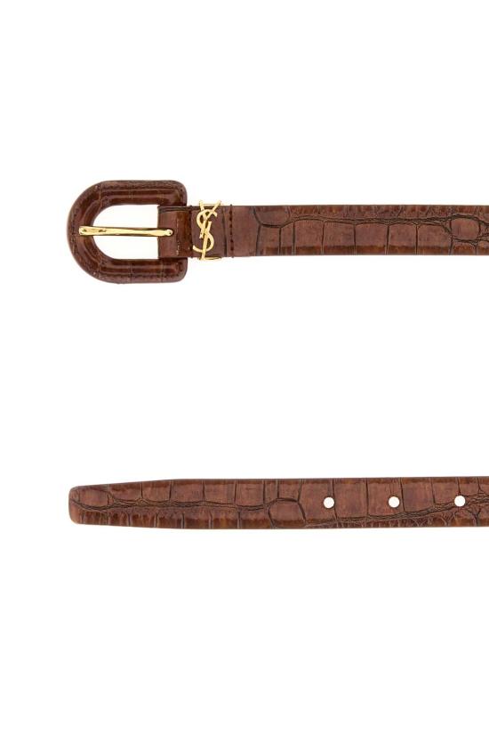 26SS 생로랑 레귤러 벨트 848841AAF9L 9345 BROWN - SAINT LAURENT