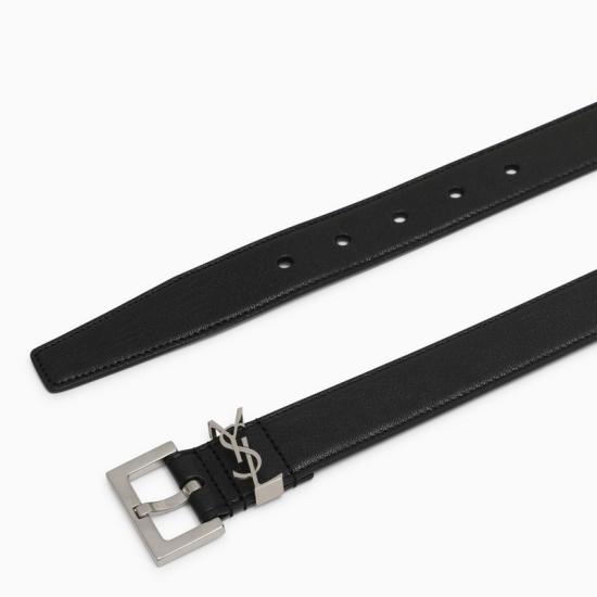 26SS 생로랑 모노그램 벨트 634440BRM0E 1000 NERO - SAINT LAURENT