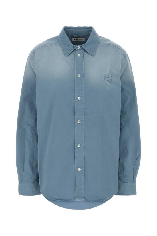 26FW 미우미우 데님 셔츠 MK2040SOOO19R3 F0637 LIGHT BLUE