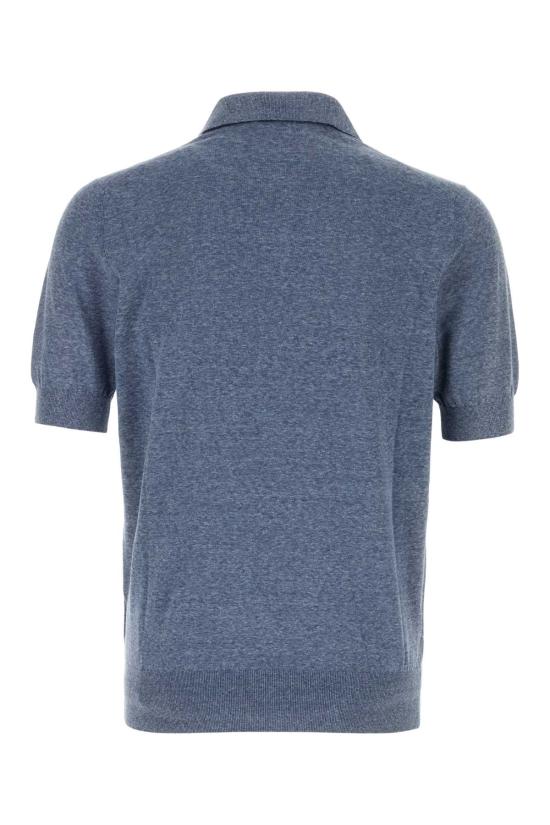 26SS 브루넬로 쿠치넬리 폴로 티셔츠 MSL806105 C7860 LIGHT BLUE - BRUNELLO CUCINELLI