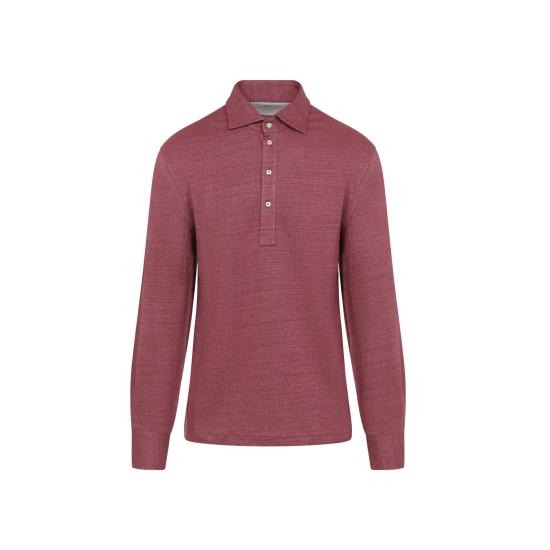 26SS 브루넬로 쿠치넬리 폴로 티셔츠 MR8273914 C695 PURPLE