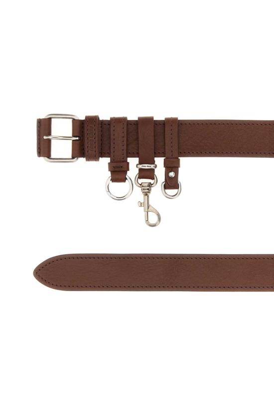 26SS 미우미우 와이드 벨트 5CC7202G7U F0GVP BROWN - MIU MIU