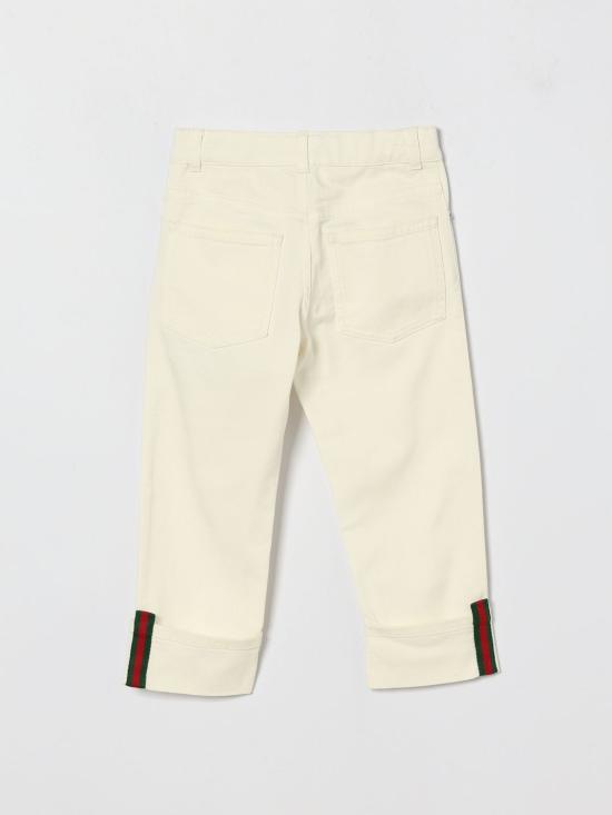 26SS [키즈] 구찌 스트레이트 팬츠 826644XDDFB 9692 White - GUCCI