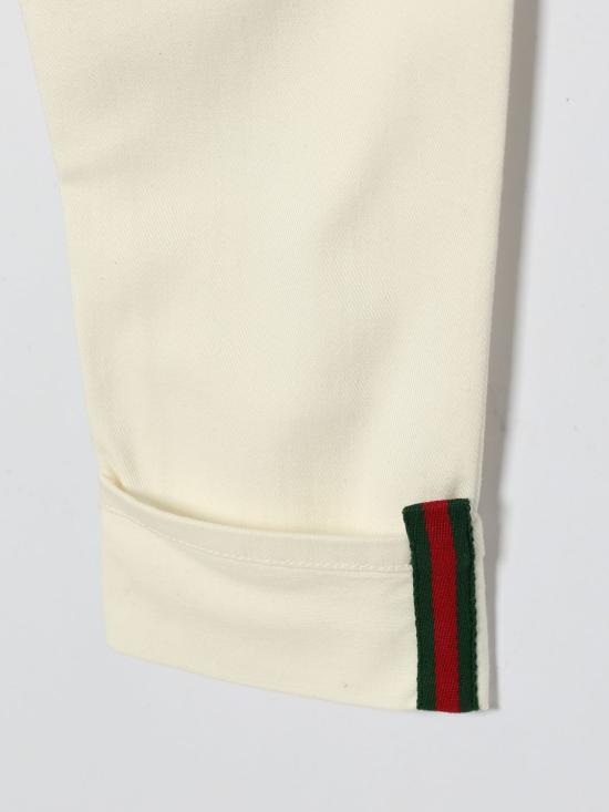 26SS [키즈] 구찌 스트레이트 팬츠 826644XDDFB 9692 White - GUCCI