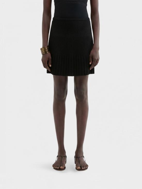 26SS 마카파니 미디 스커트 M26E1ACMN001MN08900 Black