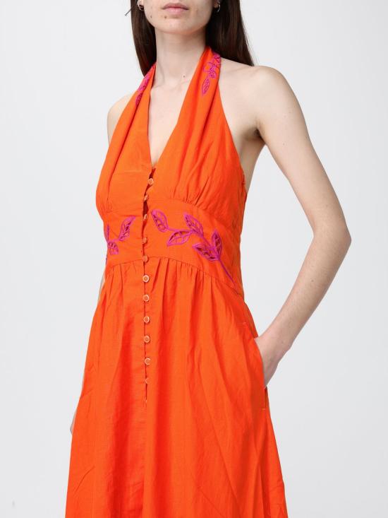 26SS 팜 리오 롱 원피스 349106 L0026 Orange - FARM RIO