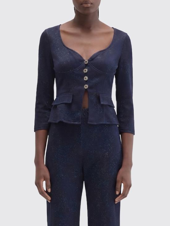 26SS 마카파니 긴팔 티셔츠 M25I1ASJB015JL00600 Navy