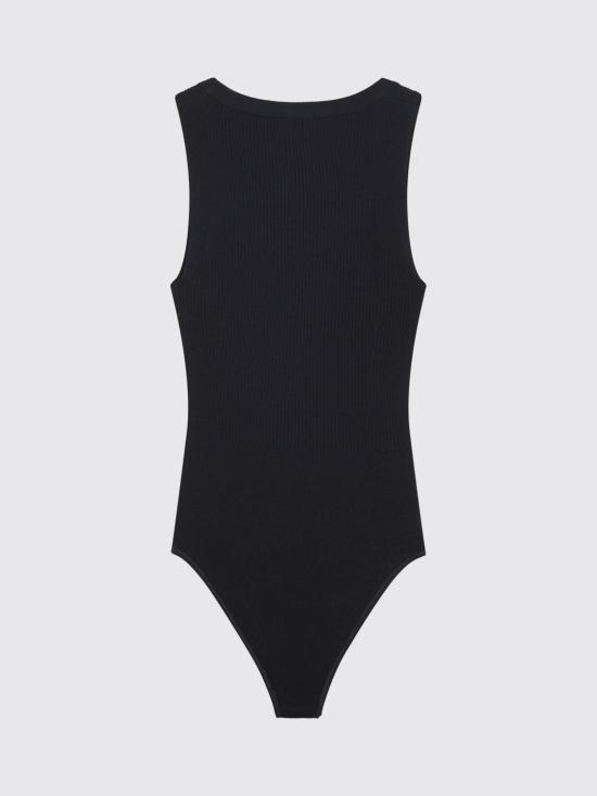 26SS 알라이아 바디수트 티셔츠 AA9B0353K017A 995 Black - ALAIA