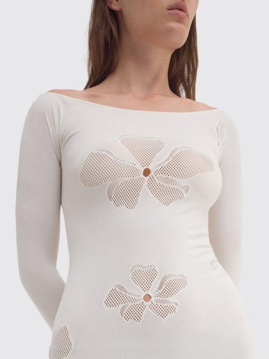 26SS 마카파니 롱 원피스 25EM2M0H40065011103 White - MACCAPANI
