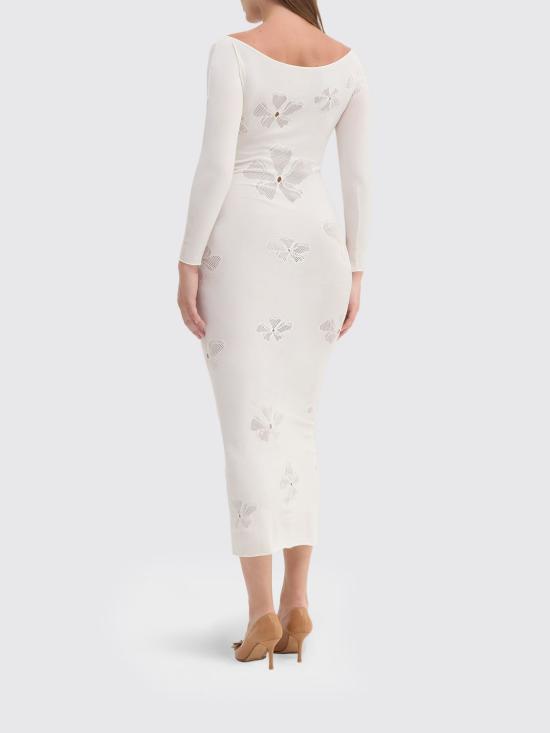 26SS 마카파니 롱 원피스 25EM2M0H40065011103 White - MACCAPANI