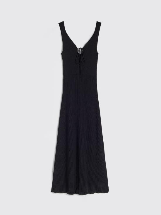 26SS 마카파니 롱 원피스 M26E1ACMA010MN08900 Black - MACCAPANI