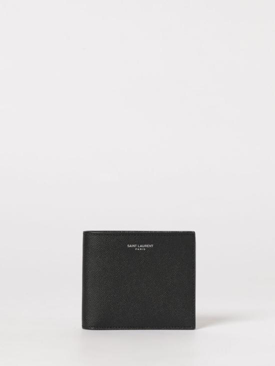 26SS 생로랑 로고 이스트/웨스트 반지갑 396307BTY0N 1000 Black