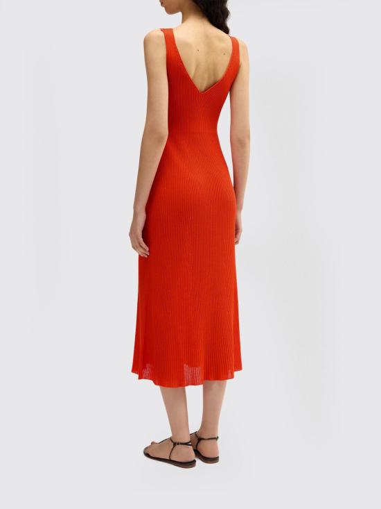 26SS 마카파니 롱 원피스 M26E1ACMA010MN08306 Orange - MACCAPANI