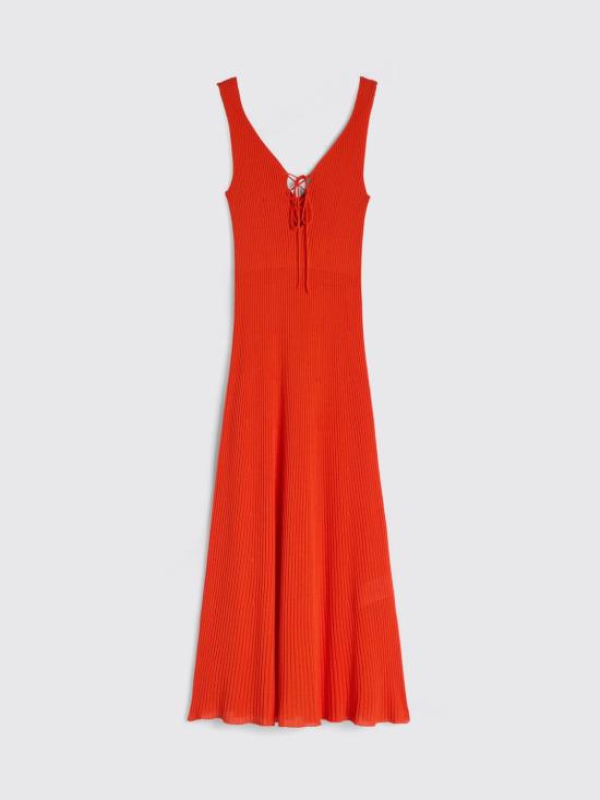 26SS 마카파니 롱 원피스 M26E1ACMA010MN08306 Orange - MACCAPANI