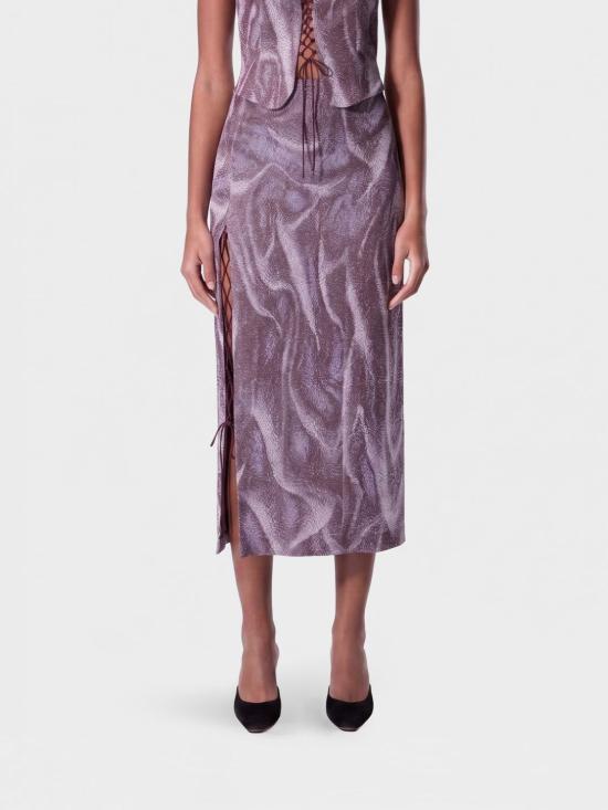 26SS 마카파니 롱 스커트 25EM2M0C0904796F771 Lilac