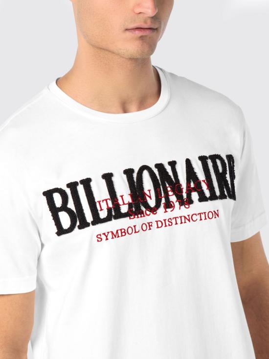 26SS 빌리어네어 반팔 티셔츠 BAECMTK8188BTE014N 01 White - BILLIONAIRE