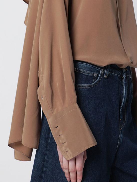 26SS 다크파크 블라우스 WSH24FAC159 0090 Brown - DARKPARK
