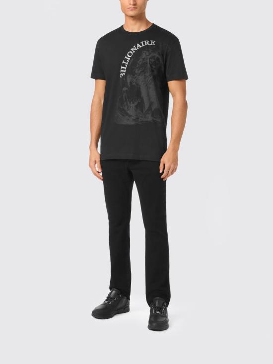 26SS 빌리어네어 반팔 티셔츠 BAECMTK8181BTE014N 02 Black - BILLIONAIRE