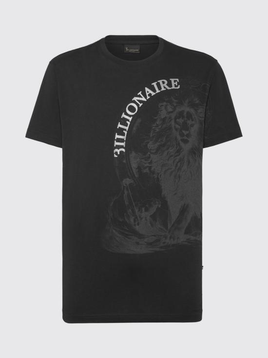 26SS 빌리어네어 반팔 티셔츠 BAECMTK8181BTE014N 02 Black - BILLIONAIRE