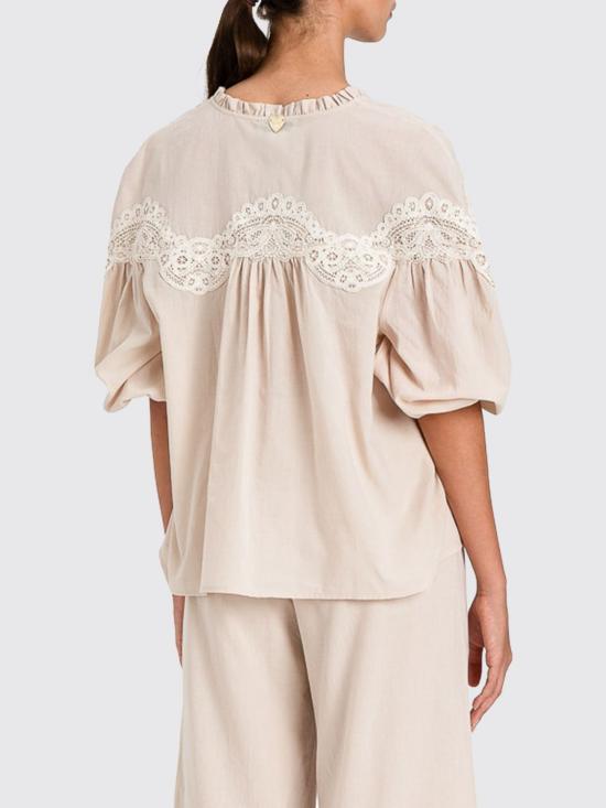 26SS 트윈셋 반팔 티셔츠 261LM2DAA 13579 Yellow Cream - TWINSET