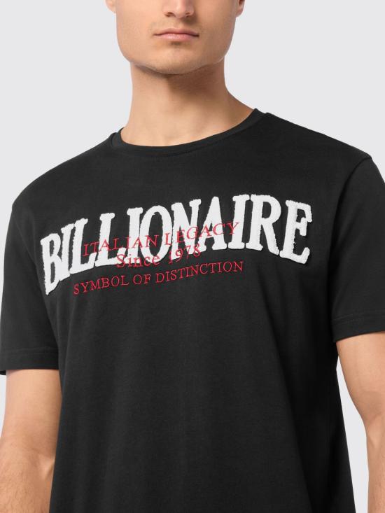 26SS 빌리어네어 반팔 티셔츠 BAECMTK8188BTE014N 02 Black - BILLIONAIRE