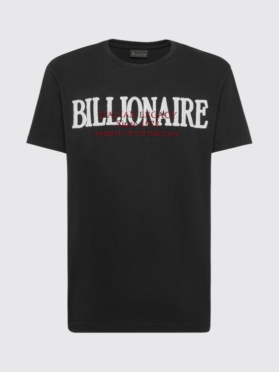 26SS 빌리어네어 반팔 티셔츠 BAECMTK8188BTE014N 02 Black - BILLIONAIRE