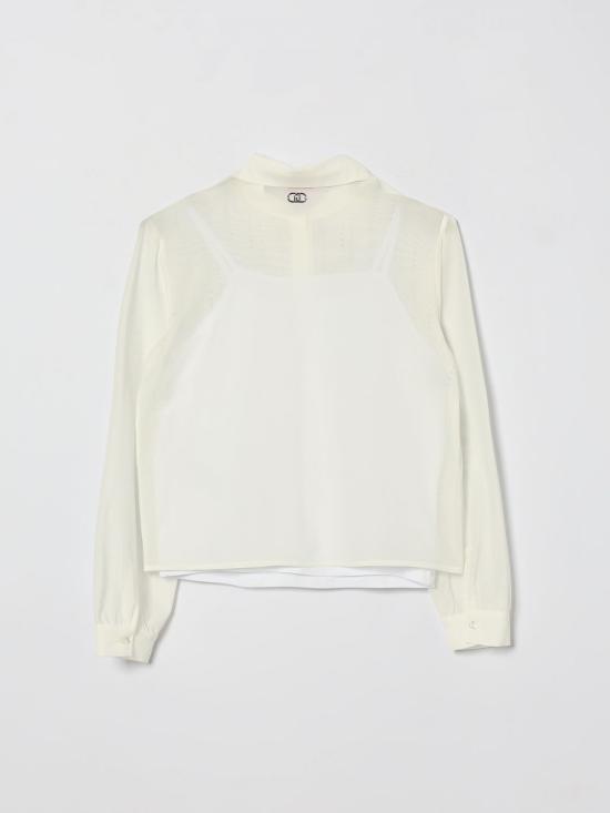 26SS [키즈] 리우조 셔츠 GA6086J4966 P9455 White - LIU JO