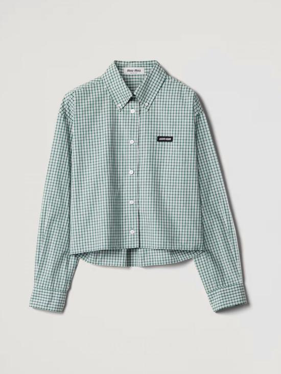 26SS 미우미우 셔츠 MK1659SOOO17L1 F026R Green