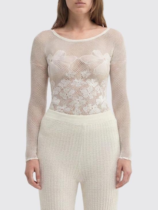 26SS 마카파니 긴팔 티셔츠 25EM2M0T40065011103 White