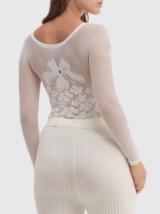 26SS 마카파니 긴팔 티셔츠 25EM2M0T40065011103 White - MACCAPANI