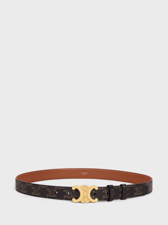 26SS 셀린느 미디엄 트리옹프 캔버스 벨트 45AK92ACO 04LU Leather